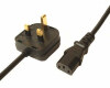 IEC Mains lead (Kettle type)- UK